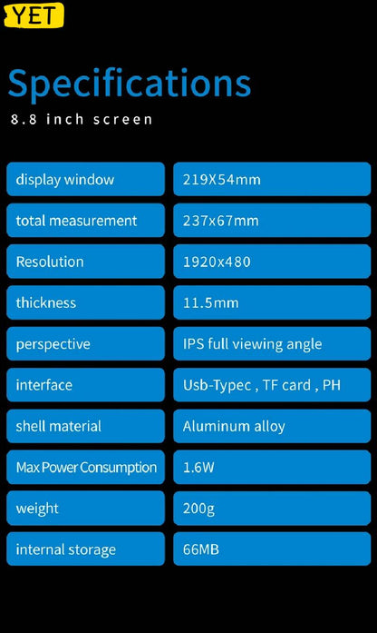 Secondary Screen IPS Type C